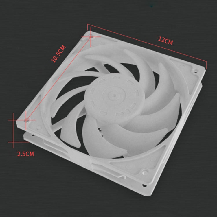 F120 Computer CPU Radiator Cooling Fan (Black) Eurekaonline