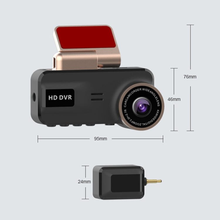 F22 3.16 inch 1080P HD Night Vision WiFi Connected Driving Recorder with In-car View Camera Eurekaonline