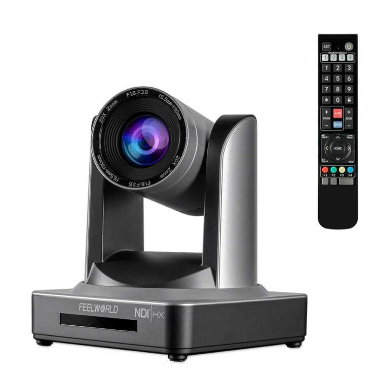 FEELWORLD NDI20X Simultaneous 20X Optical Zoom Live Streaming PTZ Camera, EU and US Plug Eurekaonline