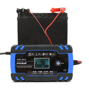 FOXSUR 12V-24V Car Motorcycle Truck Repair Battery Charger AGM Charger, UK Plug (Blue) Eurekaonline