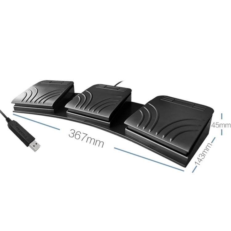 FS2020TU CF Foot Switch Foot Pedal Keyboard Control Mouse Game Combo Pedal(Mechanical Sound) Eurekaonline
