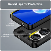 For Asus Zenfone 9 Brushed Texture Carbon Fiber TPU Case(Black) Eurekaonline