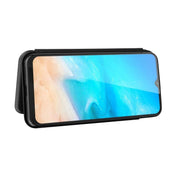 For Cubot Note 20 Carbon Fiber Texture Horizontal Flip TPU + PC + PU Leather Case with Card Slot(Black) Eurekaonline