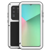 For Galaxy S20 Ultra LOVE MEI Metal Shockproof Waterproof Dustproof Protective Case(White) Eurekaonline