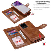 For Galaxy S20 Ultra Multifunctional Retro Detachable Magnetic Horizontal Flip Leather Case with Card Slots & Holder & Wallet & Photo Frame(Brown) Eurekaonline