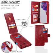 For Galaxy S20 Ultra Multifunctional Retro Detachable Magnetic Horizontal Flip Leather Case with Card Slots & Holder & Wallet & Photo Frame(Red) Eurekaonline