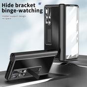 For Hauwei Mate X2 Aluminum Alloy Double Hinge Shockproof Phone Protective Case(Black) Eurekaonline