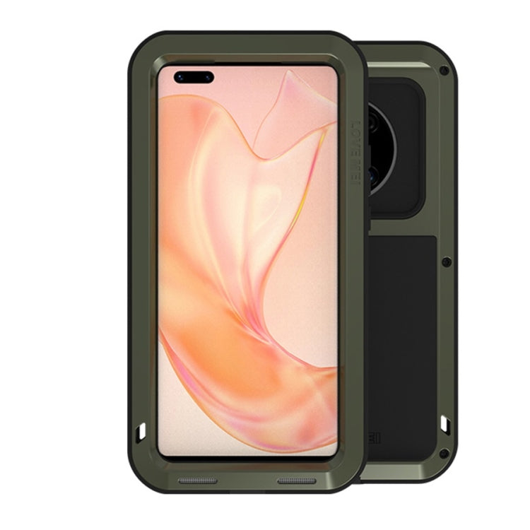 For Huawei Mate 40 Pro LOVE MEI Metal Shockproof Waterproof Dustproof Protective Case without Glass(Green) Eurekaonline