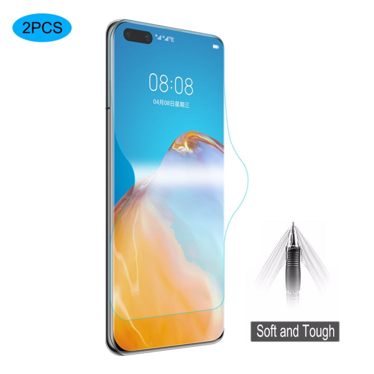 For Huawei P40 2 PCS ENKAY Hat-Prince 0.1mm 3D Full Screen Protector Explosion-proof Hydrogel Film Eurekaonline