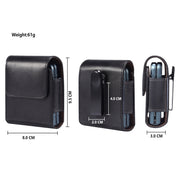 For Huawei P50 Pocket Genuine Leather Waist Hanging Phone Case(Black) Eurekaonline