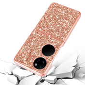 For Huawei P50 Pocket Glitter Powder Shockproof TPU Folding Phone Case(Black) Eurekaonline