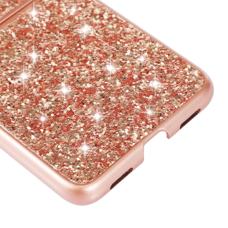 For Huawei P50 Pocket Glitter Powder Shockproof TPU Folding Phone Case(Silver) Eurekaonline