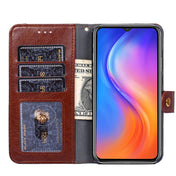 For Infinix Hot 10 Lite/Smart 5 Zipper Bag Leather Phone Case(Brown) Eurekaonline