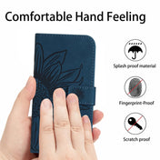 For Infinix Hot 10i / Smart 5 Pro Skin Feel Sun Flower Pattern Flip Leather Phone Case with Lanyard(Inky Blue) Eurekaonline