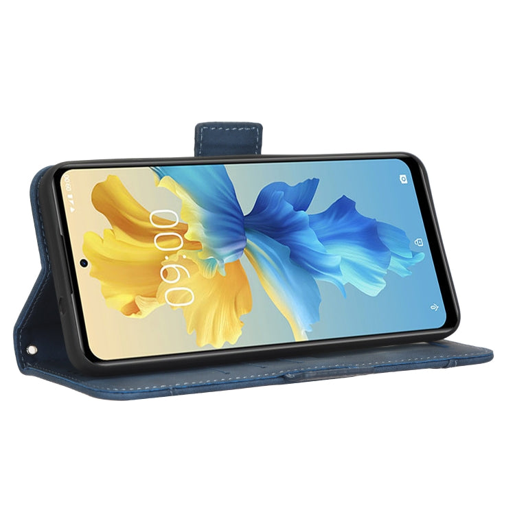 For Infinix Hot 11 2022 X675 Skin Feel Calf Texture Card Slots Leather Phone Case(Blue) Eurekaonline