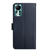 For Infinix Hot 11s NFC Genuine Leather Fingerprint-proof Horizontal Flip Phone Case(Blue) Eurekaonline