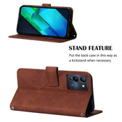 For Infinix Note 12 G96 Crossbody 3D Embossed Flip Leather Phone Case(Brown) Eurekaonline