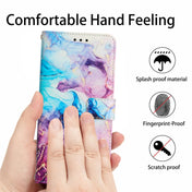 For Infinix Smart 6 Plus Crossbody Painted Marble Pattern Leather Phone Case(Pink Purple) Eurekaonline