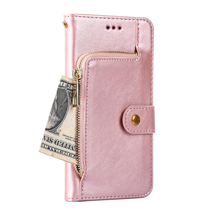 X612 Zipper Bag Leather Phone Case(Rose Gold) Eurekaonline