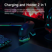 For Logitech G502 / GPW1 / 2 Wireless Mouse Charging Dock Stand Black Stream Eurekaonline