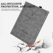 For MicroSoft Surface Pro 9 Deer Head Pattern Leather Tablet Case(Grey) Eurekaonline