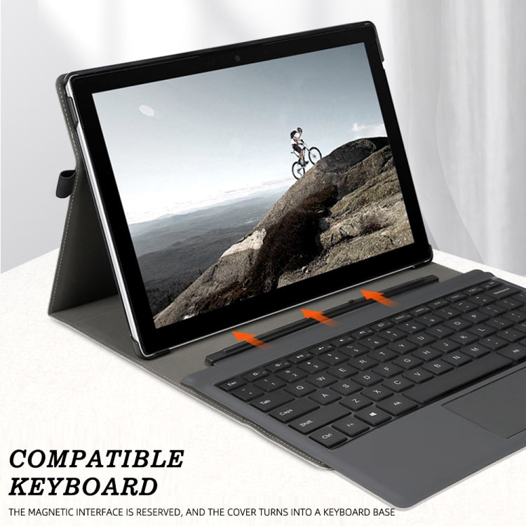 For MicroSoft Surface Pro 9 Deer Head Pattern Leather Tablet Case(Grey) Eurekaonline