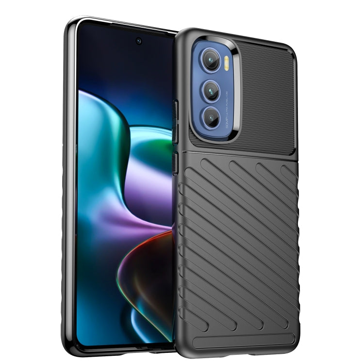 For Motorola Edge 30 Thunderbolt Shockproof TPU Protective Soft Phone Case(Black) Eurekaonline