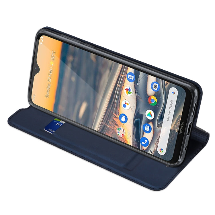 For Nokia 5.3 DUX DUCIS Skin Pro Series Horizontal Flip PU + TPU Leather Case, with Holder & Card Slots(Blue) Eurekaonline