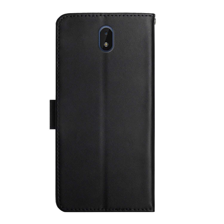 For Nokia C01 Plus Genuine Leather Fingerprint-proof Horizontal Flip Phone Case(Black) Eurekaonline