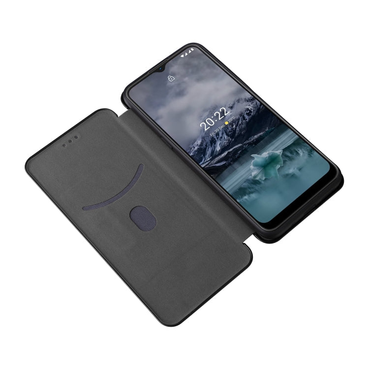 For Nokia G11 / G21 Carbon Fiber Texture Leather Phone Case(Black) Eurekaonline