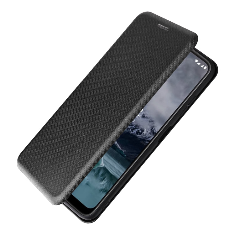 For Nokia G11 / G21 Carbon Fiber Texture Leather Phone Case(Black) Eurekaonline