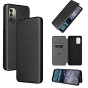 For Nokia G11 / G21 Carbon Fiber Texture Leather Phone Case(Black) Eurekaonline