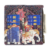 For Nokia G21 / G11 Colored Drawing Pattern Zipper Leather Phone Case(Flower Elephants) Eurekaonline