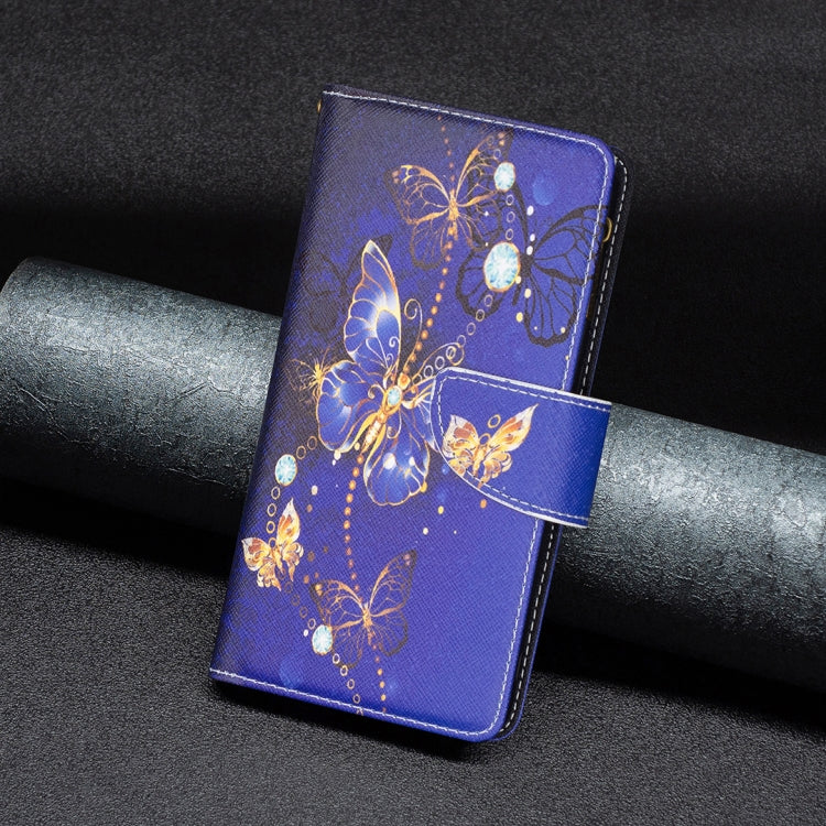 For Nokia G21 / G11 Colored Drawing Pattern Zipper Leather Phone Case(Purple Butterfly) Eurekaonline