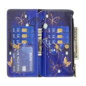 For Nokia G21 / G11 Colored Drawing Pattern Zipper Leather Phone Case(Purple Butterfly) Eurekaonline