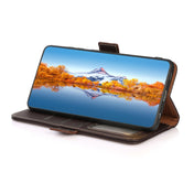 For Nokia G300 KHAZNEH Side-Magnetic Litchi Genuine Leather RFID Phone Case(Brown) Eurekaonline