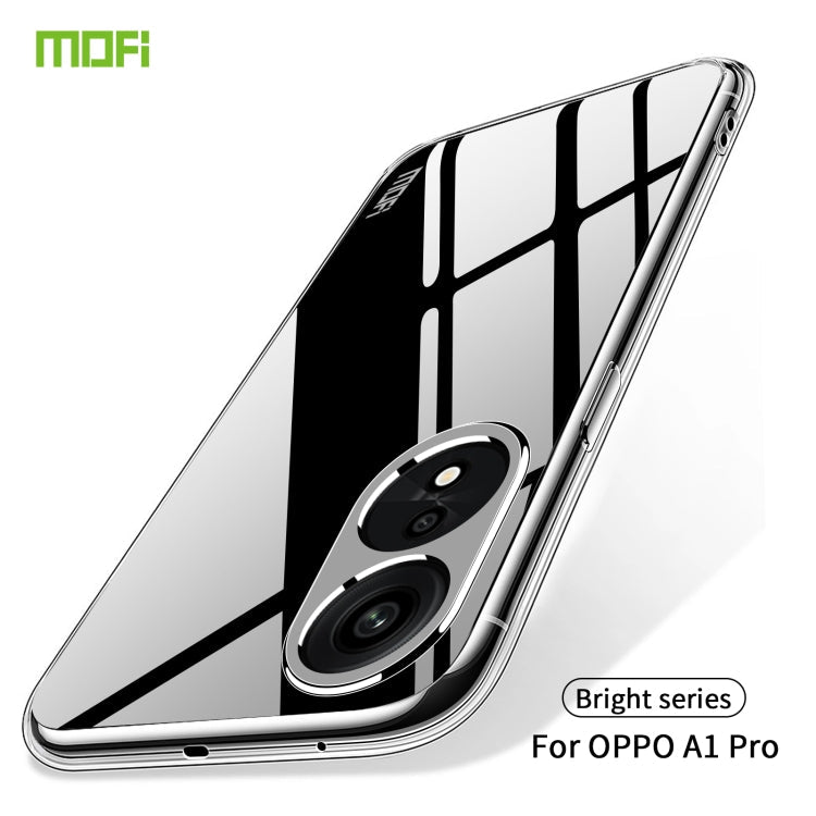 For OPPO A1 Pro MOFI Ming Series Ultra-thin TPU Phone Case(Transparent) Eurekaonline
