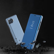 For OPPO A93/Reno4 Lite/F17 Pro/Reno 4F Plated Mirror Horizontal Flip Leather Case with Holder(Gold) Eurekaonline