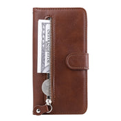 For OPPO F17 Pro / A93 Fashion Calf Texture Zipper Horizontal Flip Leather Case with Holder & Card Slots & Wallet(Brown) Eurekaonline