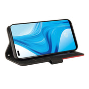 For OPPO F17 Pro / A93 / Reno4 F / Reno4 Lite Dual-color Splicing Horizontal Flip PU Leather Case with Holder & Card Slots & Wallet(Black) Eurekaonline