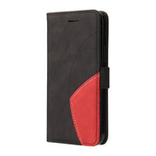 For OPPO F17 Pro / A93 / Reno4 F / Reno4 Lite Dual-color Splicing Horizontal Flip PU Leather Case with Holder & Card Slots & Wallet(Black) Eurekaonline