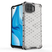For OPPO F17 Pro  Shockproof Honeycomb PC + TPU Case(Grey) Eurekaonline
