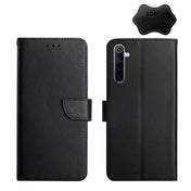For OPPO Realme 6 Genuine Leather Fingerprint-proof Horizontal Flip Phone Case(Black) Eurekaonline