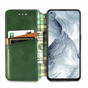 For OPPO Realme GT Master Cubic Grid Pressed Horizontal Flip Magnetic PU Leather Case with Holder & Card Slots & Wallet(Green) Eurekaonline