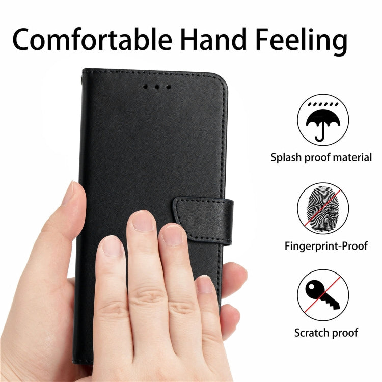 For OPPO Reno6 Pro 5G Genuine Leather Fingerprint-proof Horizontal Flip Phone Case(Black) Eurekaonline