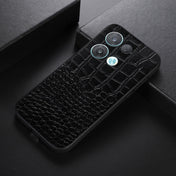 For OPPO Reno8 Pro 5G China Crocodile Top Layer Cowhide Leather Phone Case(Black) Eurekaonline