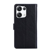 For OPPO Reno8 Pro+ 5G Zipper Bag PU + TPU Horizontal Flip Leather Phone Case(Black) Eurekaonline