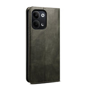 For OPPO Reno9 Pro Oil Wax Crazy Horse Texture Leather Phone Case(Green) Eurekaonline