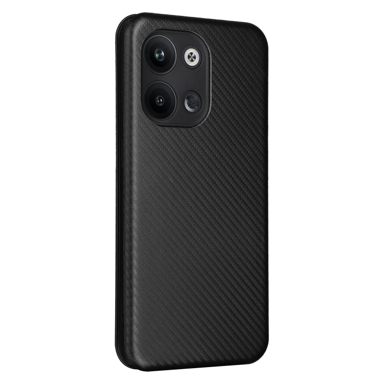 For OPPO Reno9 / Reno9 Pro 5G Carbon Fiber Texture Flip Leather Phone Case(Black) Eurekaonline
