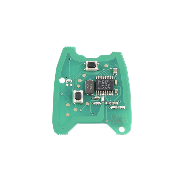 For PEUGEOT 206 / 307 2 Buttons Intelligent Remote Control Car Key with Integrated Chip & Battery, without Grooved, Frequency: 433MHz Eurekaonline